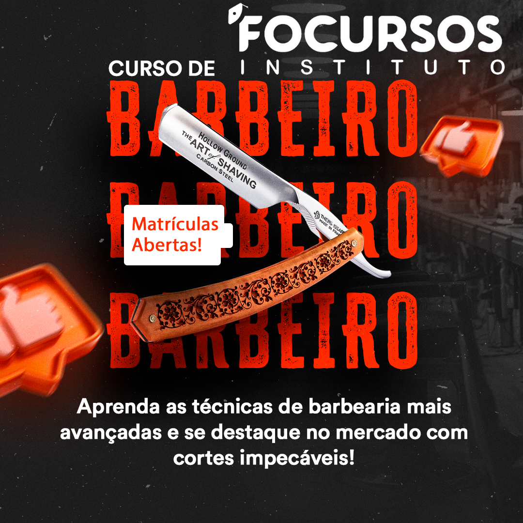 Curso De Barbeiro Profissional - INSTITUTO FOCURSOS | Hotmart