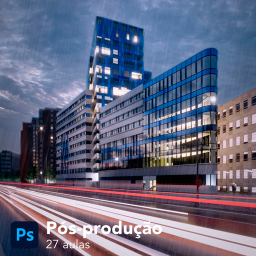 Imagem de capa para o Curso online Pós-Produção com Photoshop