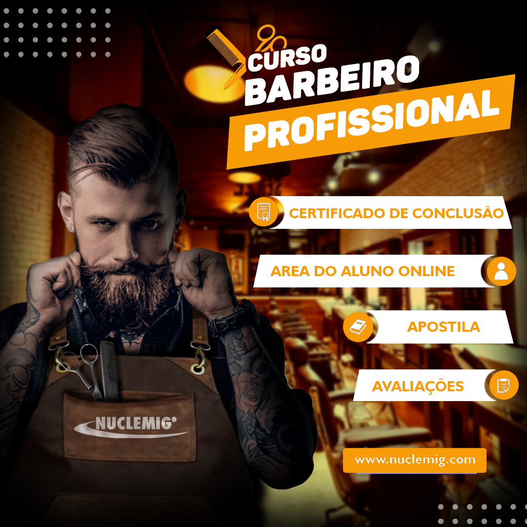 Imagem de capa para o Curso online Barbeiro Profissional