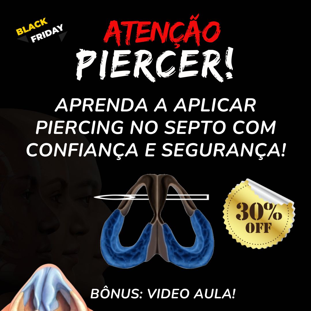 Curso completo de piercing no Septo