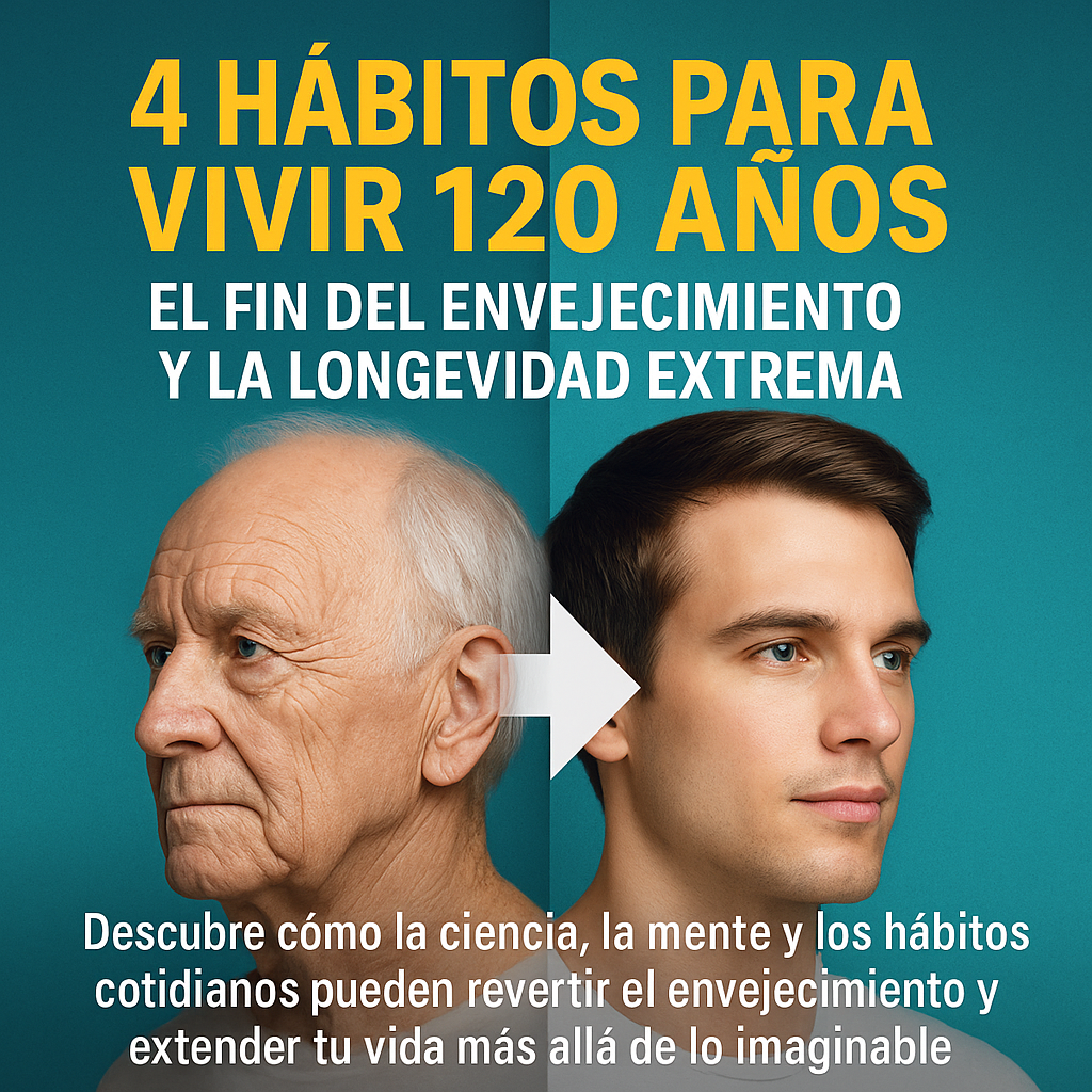 4 Hábitos Para Vivir 120 años: El Fin del Envejecimiento y la Longe...