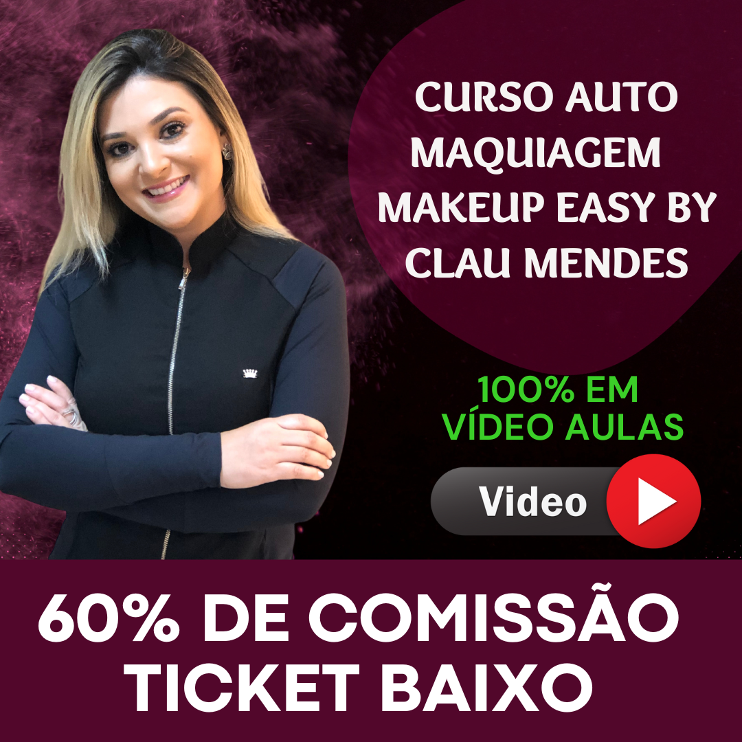 Imagem de capa para o Curso online Curso de Auto Maquiagem - Makeup Easy by Clau Mendes