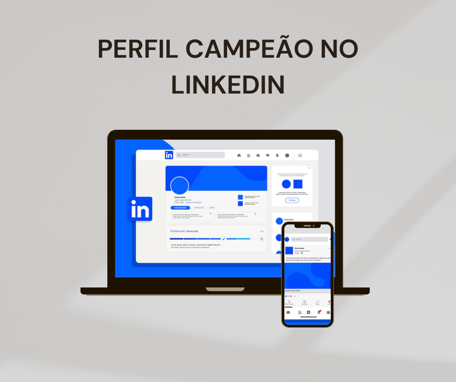 Planilha para criar perfil Campeão no LinkedIn - Evelyn de Sá Card...