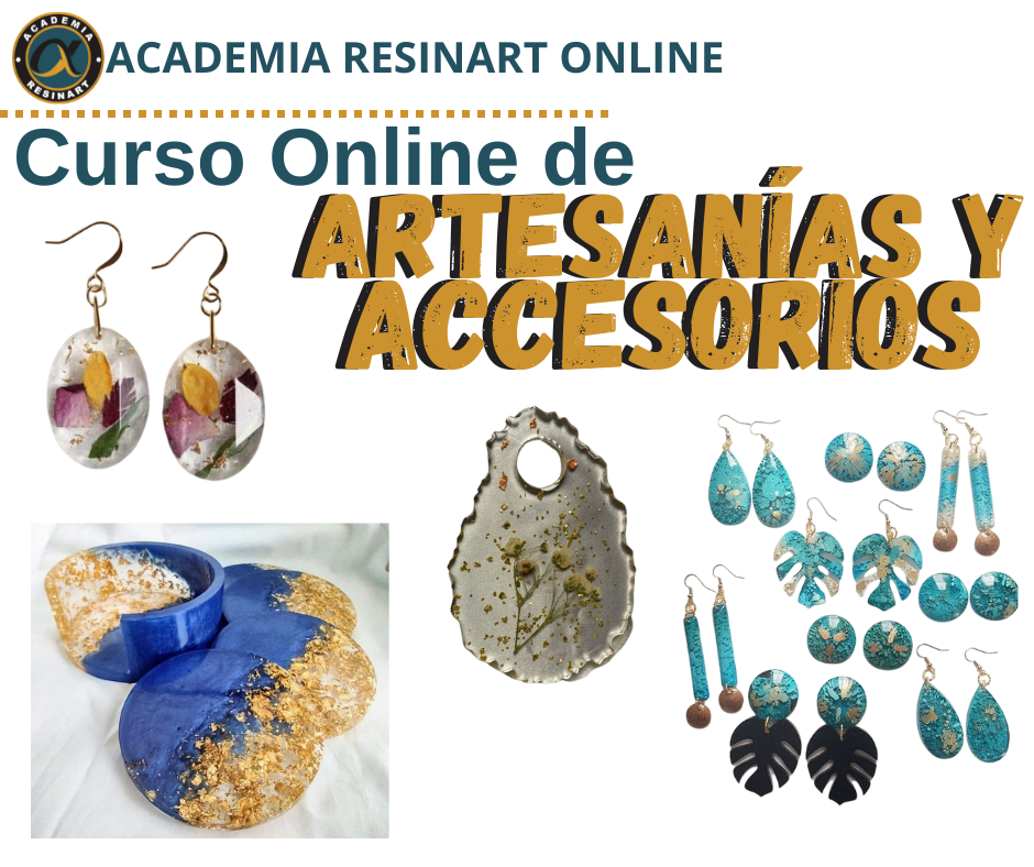 Artesanías y Accesorios con Resina Epoxi. Academia Resinart Onlin...