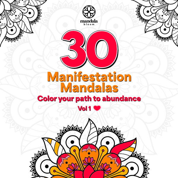 30 Manifestation Mandalas, Color Your Path to Abundance, Vol 1 - Ma...