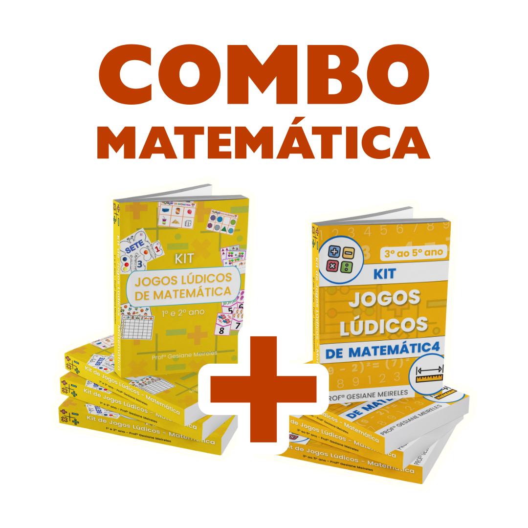 Combo: 2 Kits de Jogos Lúdicos de Matemática para 1º ao 5º ano - Ge