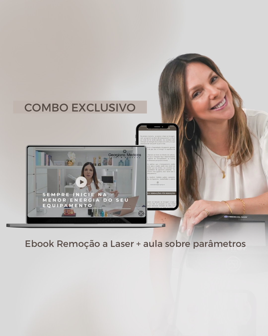 Ebook Remoção a laser + aula parâmetros do laser Medeiros