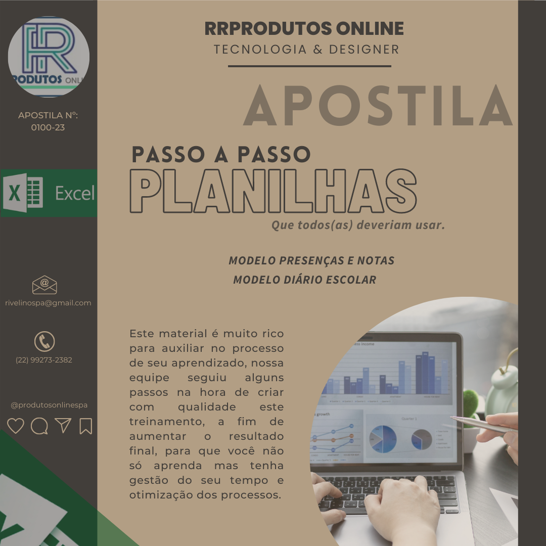 APOSTILA PLANILHAS PASSO A PASSO 100-23 - Roberto Rivelino Freire d...