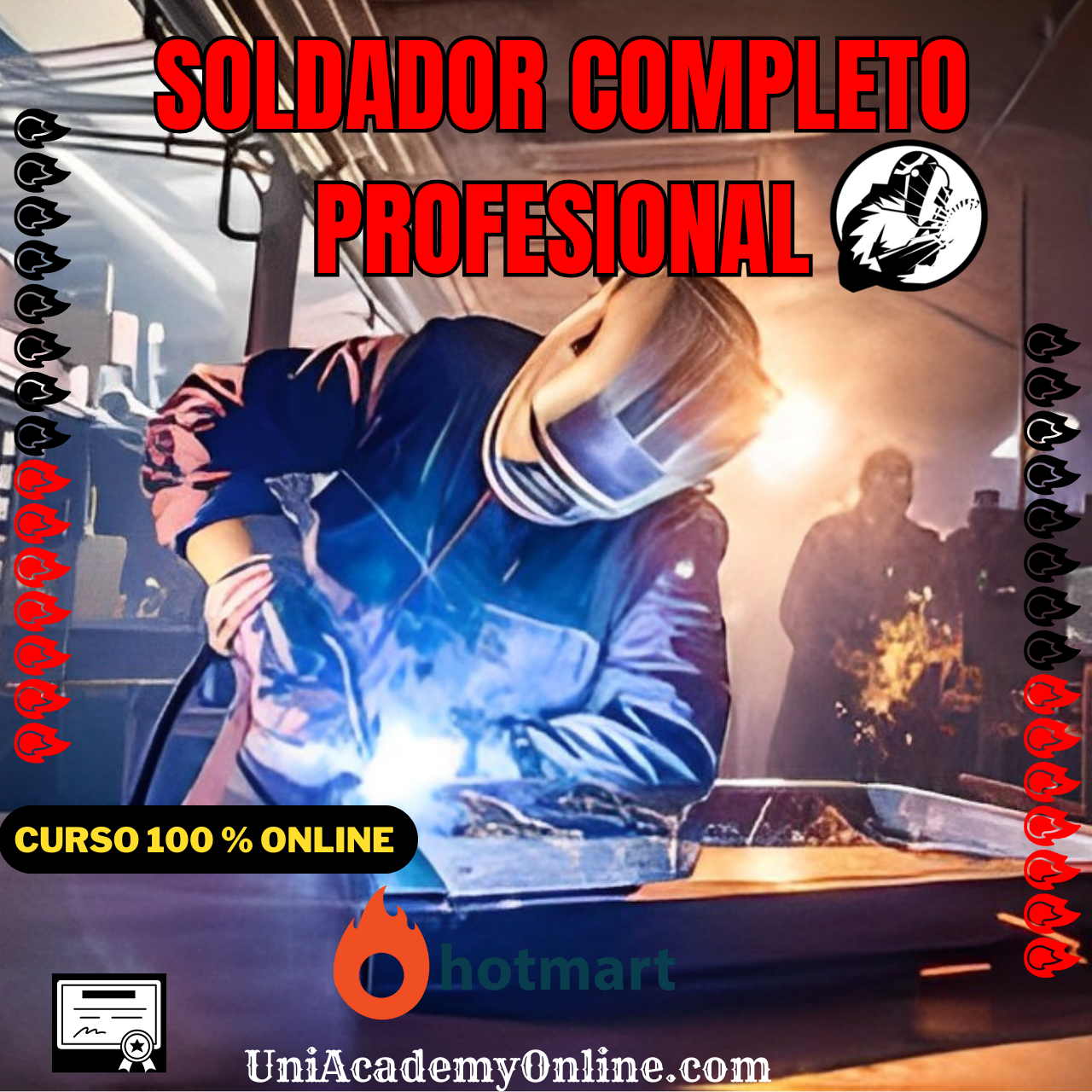 Imagen de portada para Curso online Soldador Completo Profesional