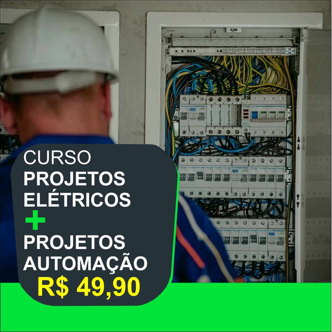 Imagem de capa para o Curso online Projetista elétrico e Automação residencial + AUTOCAD