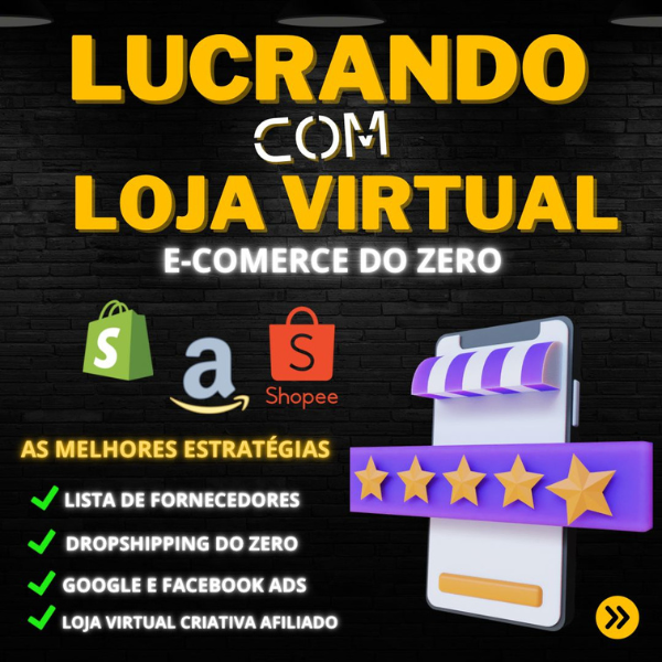 Imagem de capa para o Curso online Lucrando com Loja Virtual