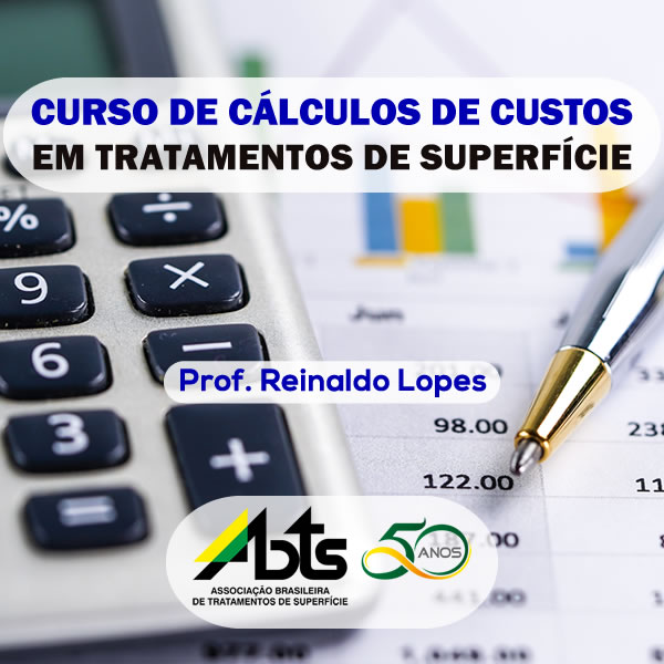 Imagem de capa para o Curso online Curso de Cálculos de Custos em Tratamentos de Superfície