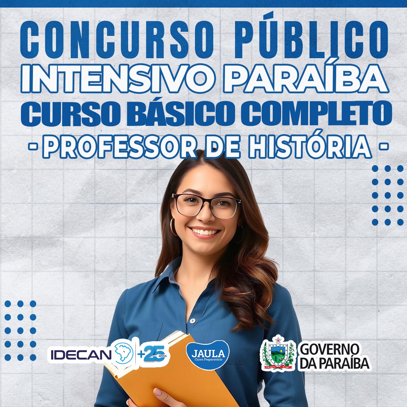 Imagem de capa para o Curso online INTENSIVO PARAÍBA - PROFESSOR HISTÓRIA - IDECAN