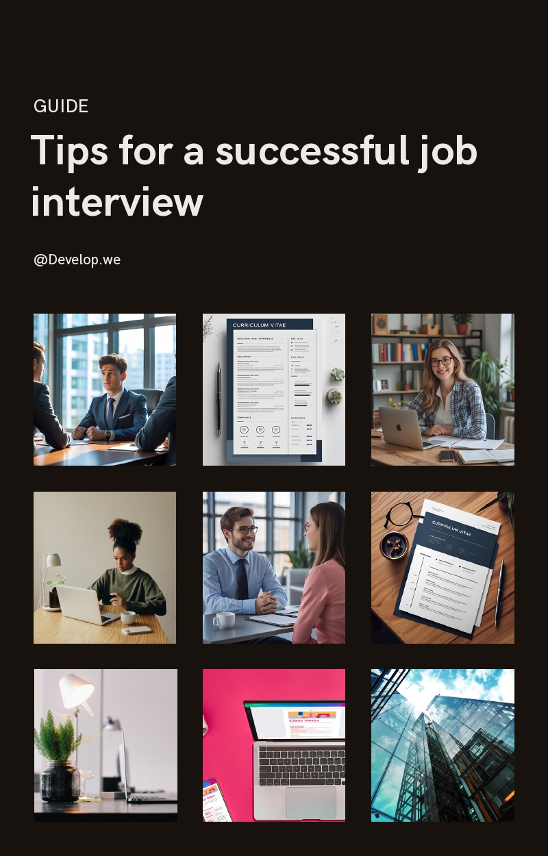 Guide: Tips for a successful job interview - Develop we | Hotmart
