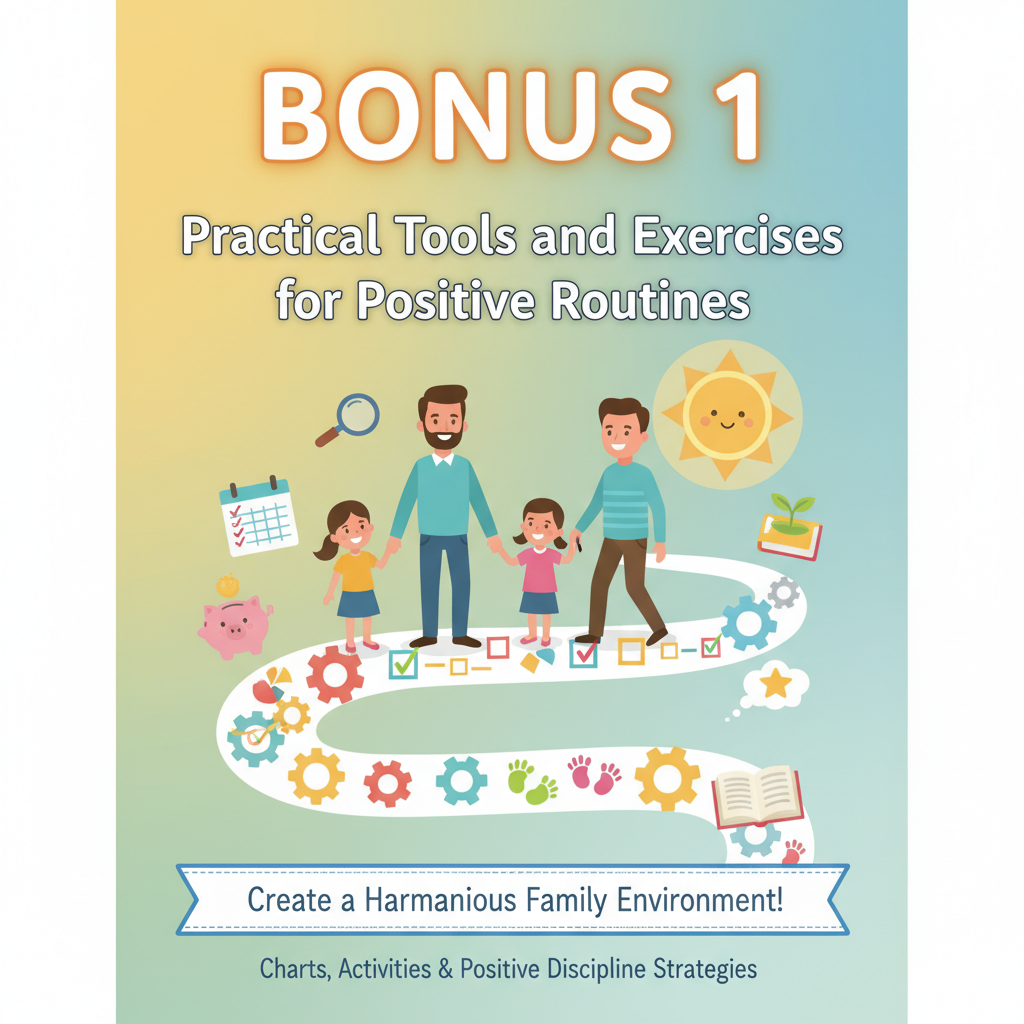 Positive Discipline Routine Chart Practical guide to positive discipline & healthy habits for kid...