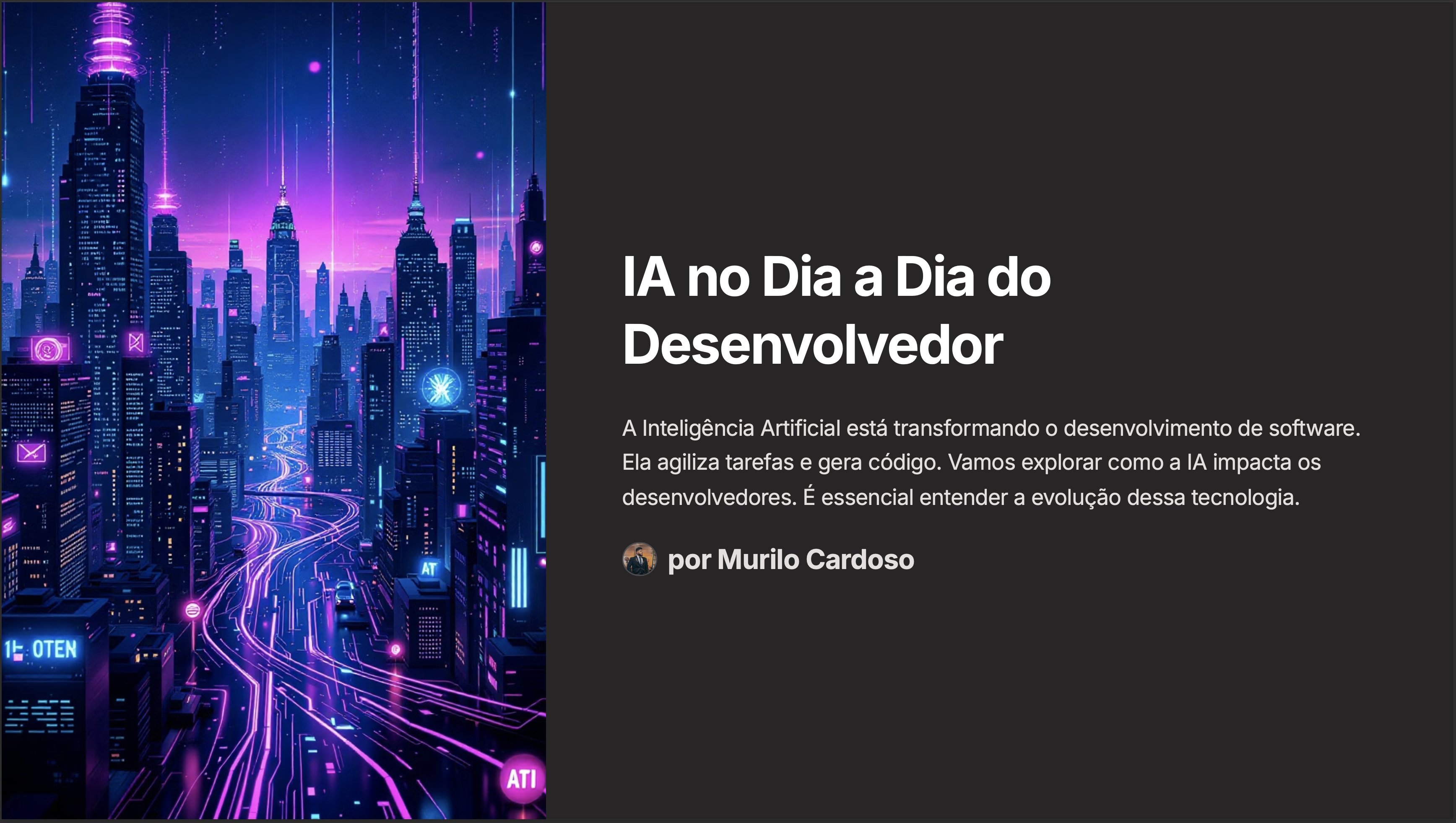 IA no Dia a Dia do Desenvolvedor - Murilo Cardoso | Hotmart
