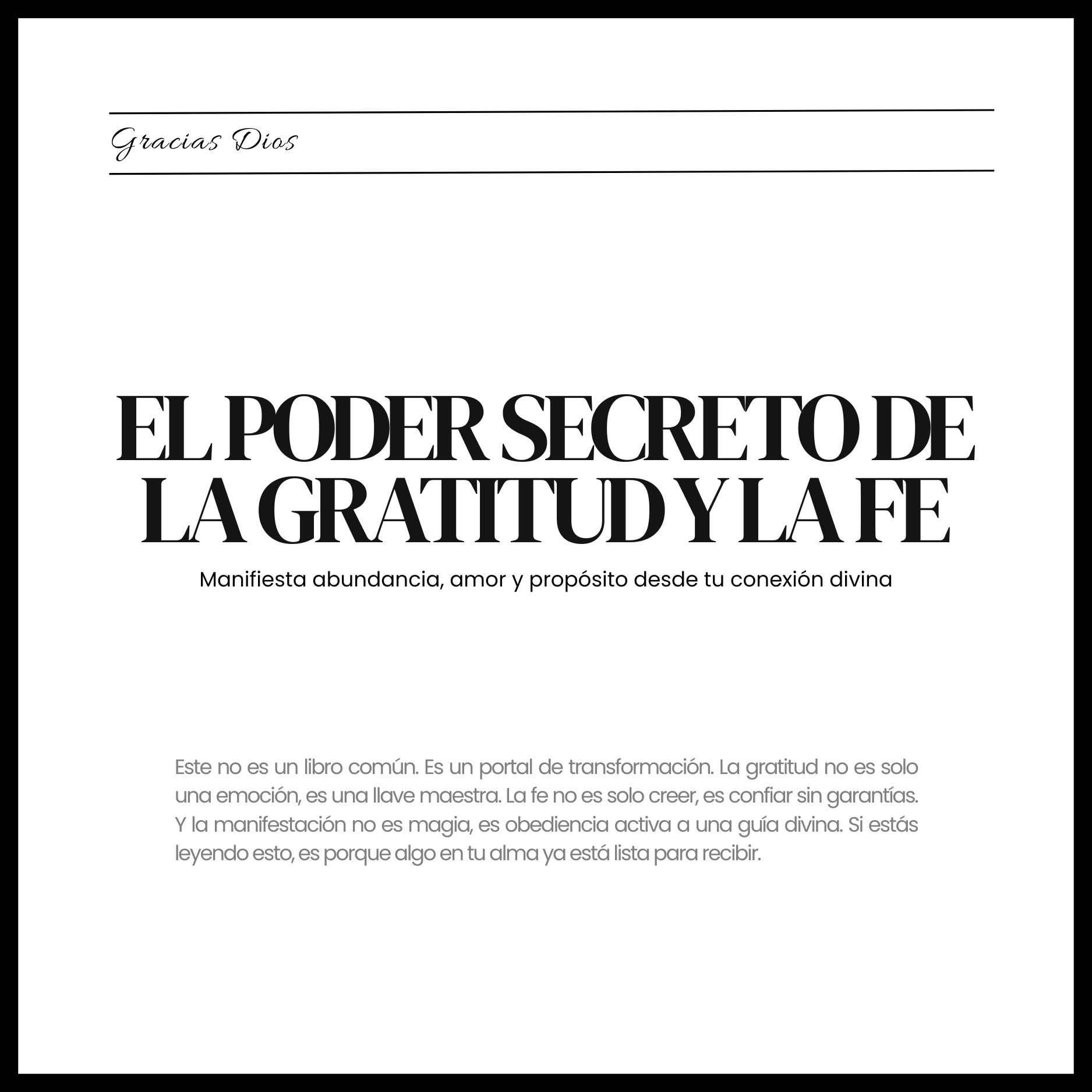 El Poder Secreto de la Gratitud y la Fe