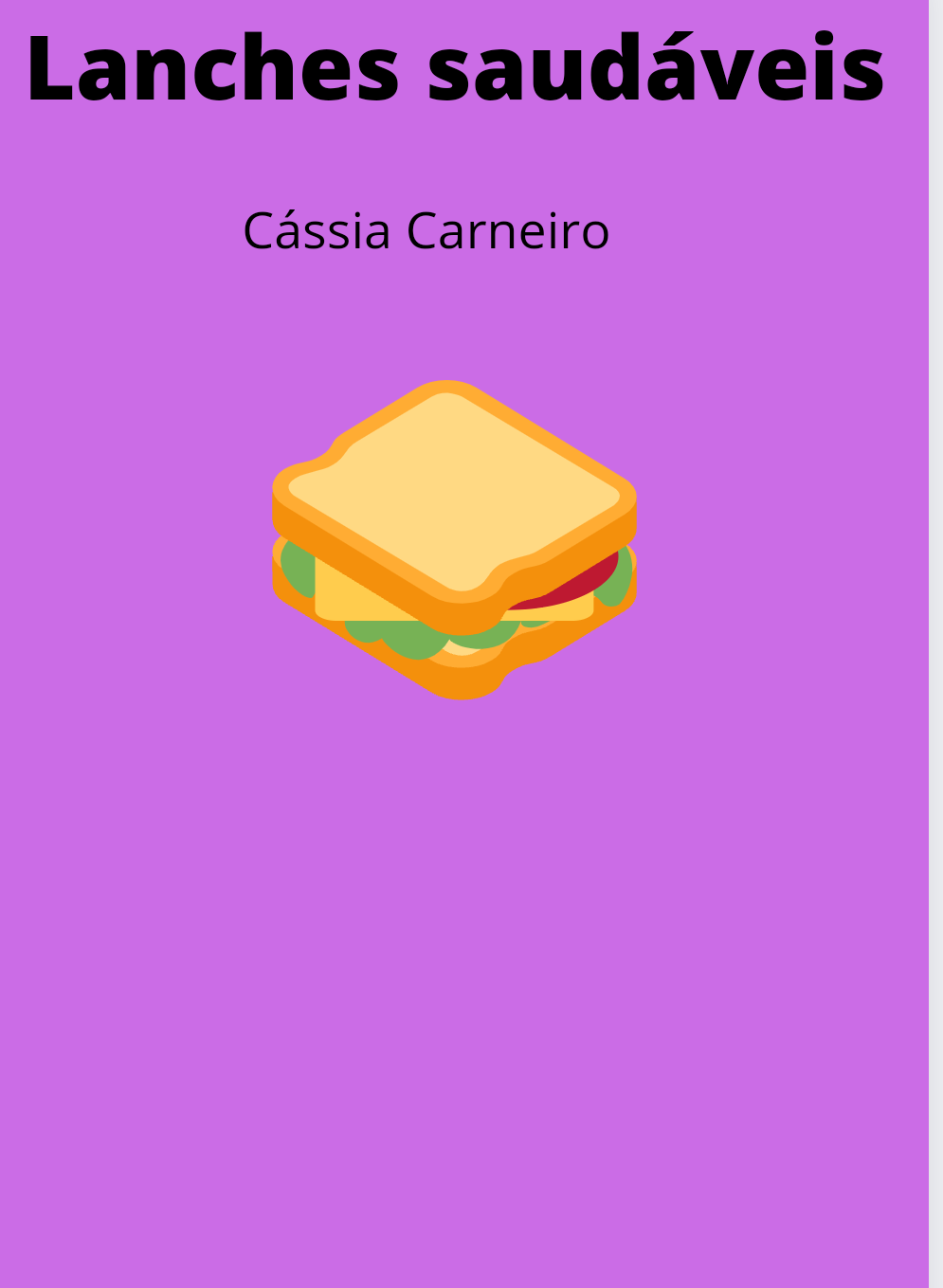Imagem de capa para o Ebook lanches saudáveis