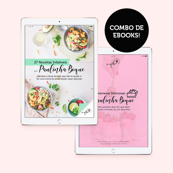 Combo de eBooks: 27 Receitas Infalíveis + 14 Sobremesas Deliciosas por Paulinha Boque