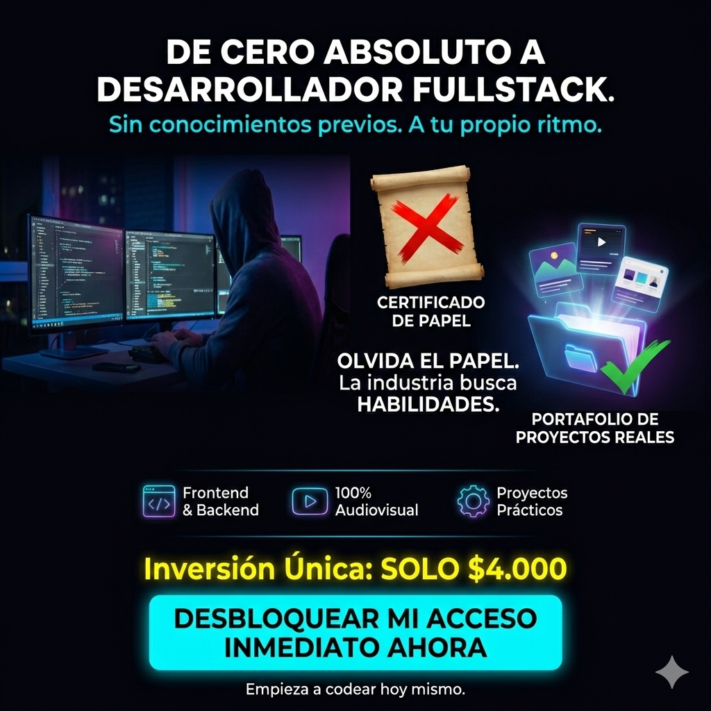Desarrollador Full Stack De 0 a Experto | Hotmart