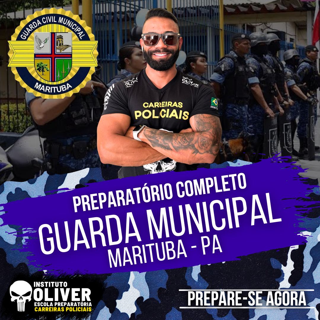 Imagem de capa para o Curso online 👮‍♂️ Preparatório Completo GUARDA MUNICIPAL de Marituba👮‍♂️ GCM - Instituto Óliver