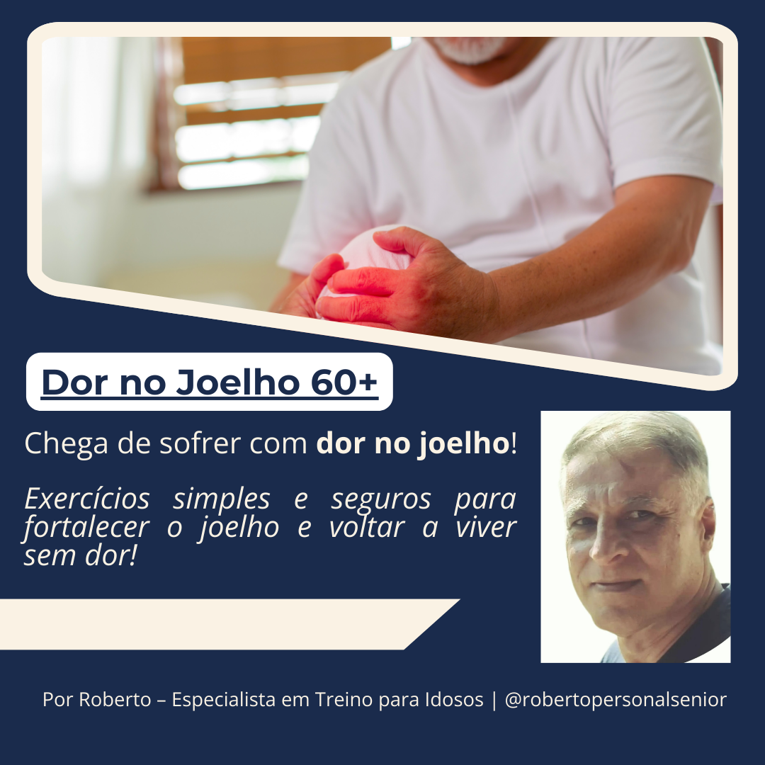 Imagem de capa para o Ebook E-book - Dor no Joelho 60+