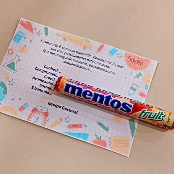 Lembrancinha Mentos - Karin Rafaelle de Campos | Hotmart