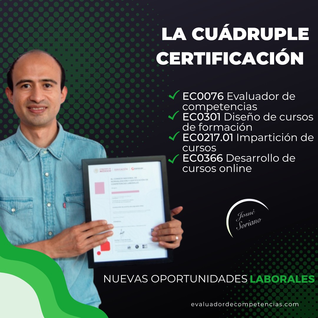 EMPRENDE COMO INSTRUCTOR AVALADO POR LA SEP [CUADRUPLE CERTIFICACIÓN]