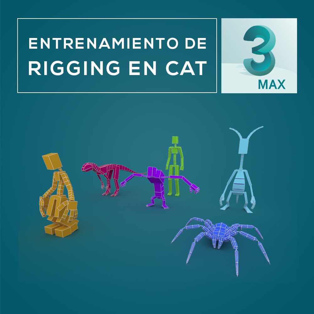 Curso de Rigging y animacion 3d en CAT de Autodesk 3ds max