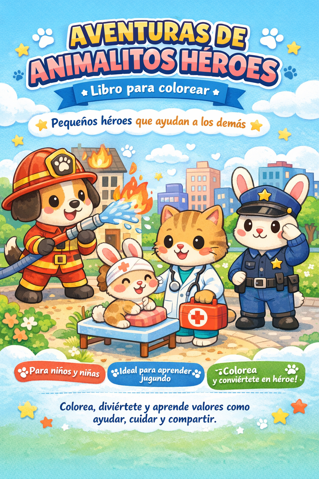 Aventuras de anumalitos heroes libro para colorear | Hotmart
