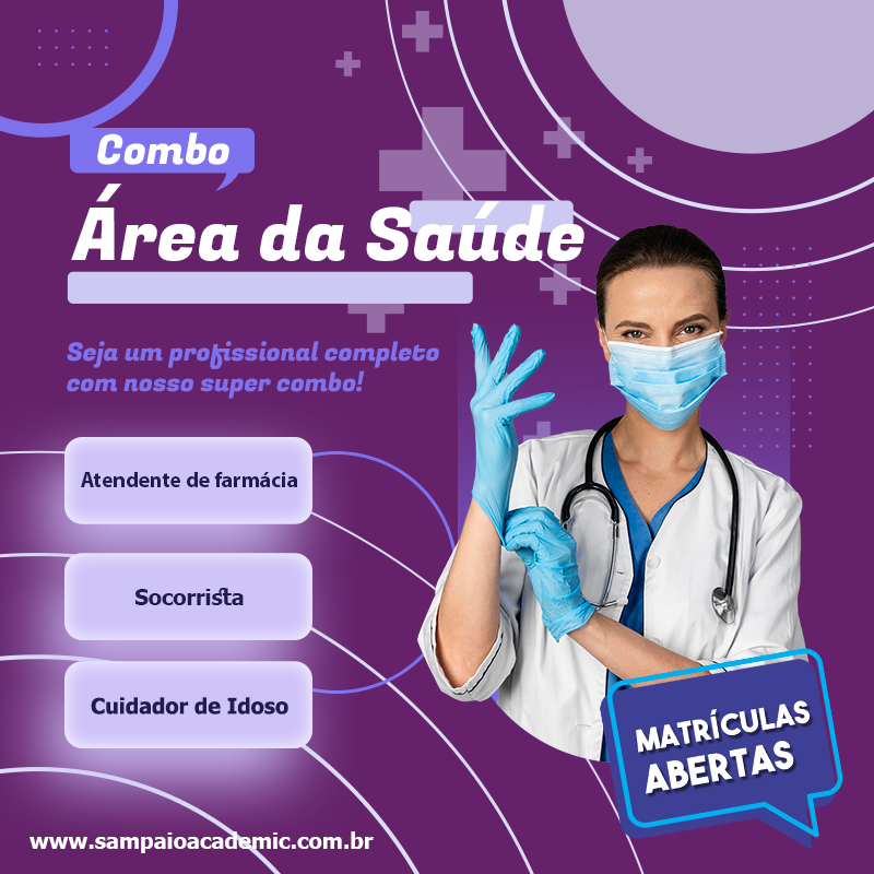 Combo de Cursos na Área da Saúde