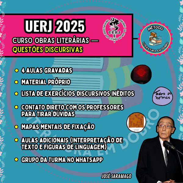 LITERATURA UERJ 2025 — QUESTÕES DISCURSIVAS (JOSÉ SARAMAGO) - Liter...