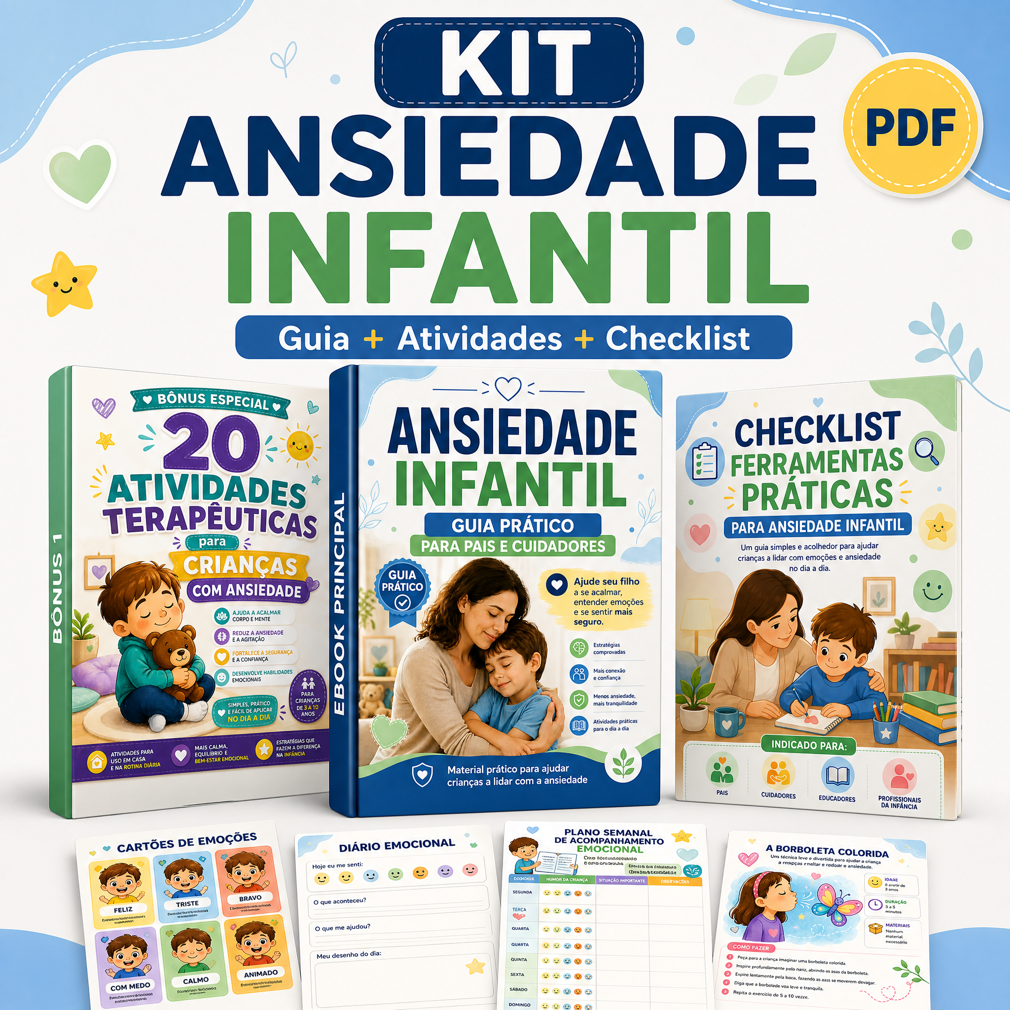 Ansiedade Infantil na Prática: Guia + Atividades para Ajudar Crianç...