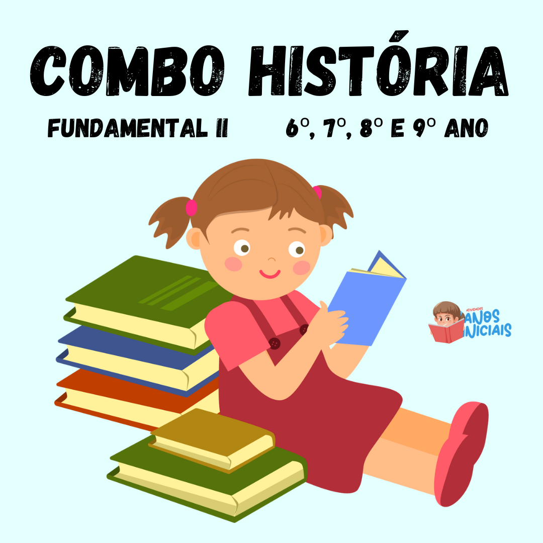 Imagem de capa para o Ebook Combo História (Fundamental II) 6º, 7º, 8º e 9º Ano