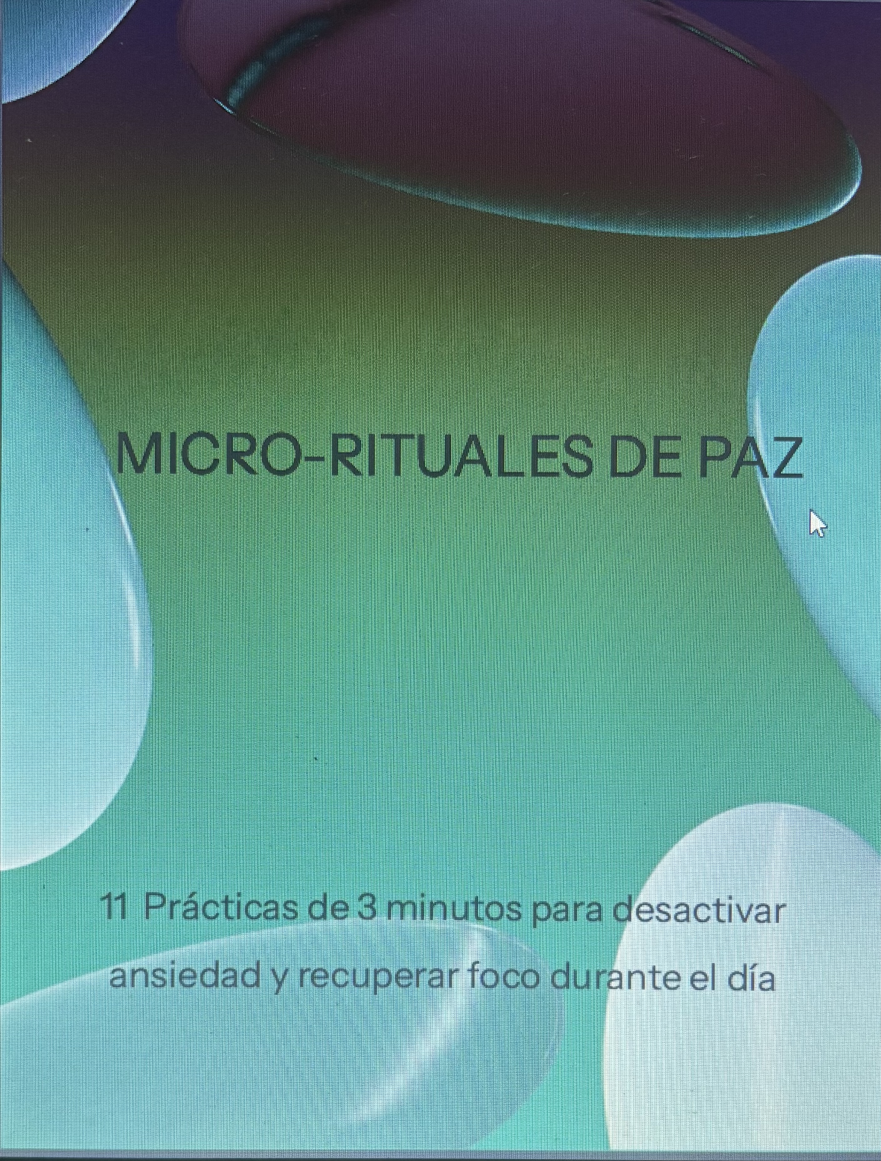 Micro Rituales de Paz | Hotmart
