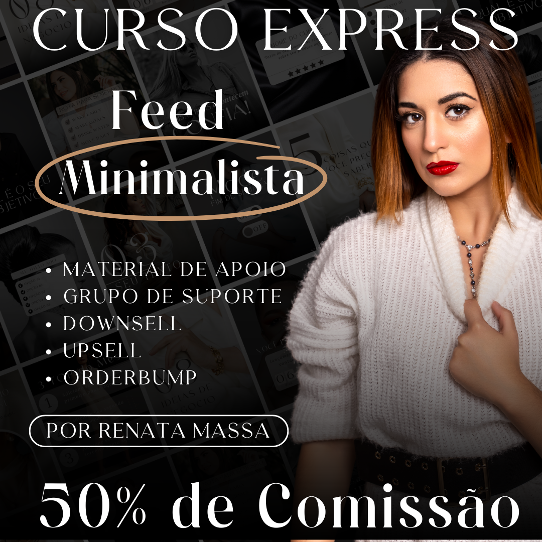 Imagem de capa para o Curso online Curso EXPRESS: Feed Minimalista 