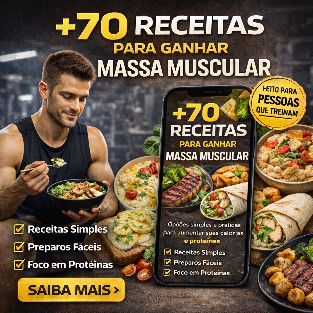 +70 receitas para ganhar massa muscular - Digital Empreend | Hotmart