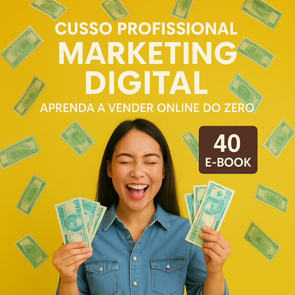 Aprenda a vender online – Curso de Marketing Digital com 40 eBooks