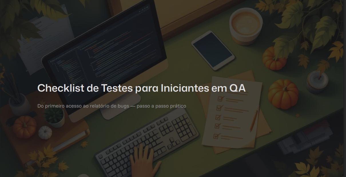 Checklist de Testes para Iniciantes em QA - Rafael Feitosa Ferreira...