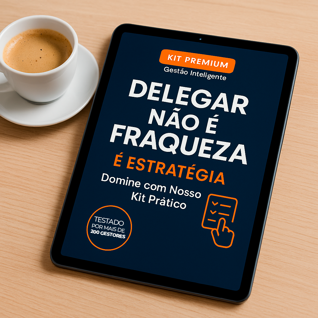 Capa do Kit Prático Delegar é Estratégia