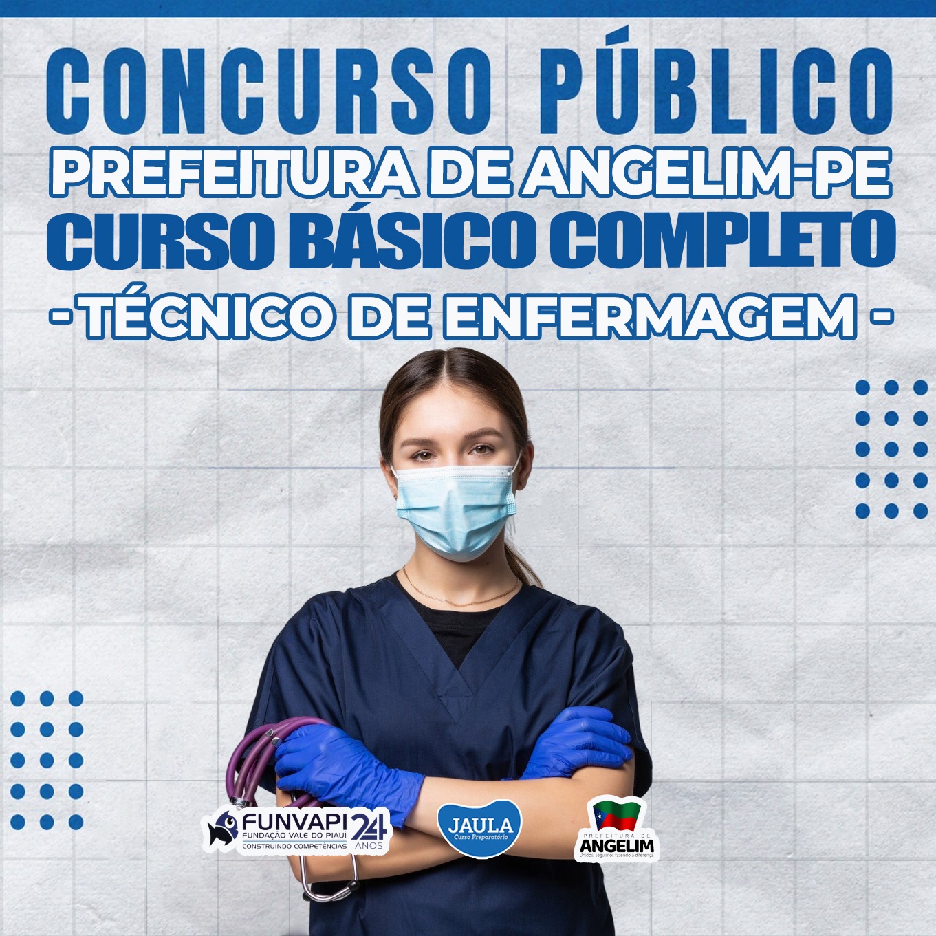 Imagem de capa para o Curso online TÉCNICO DE ENFERMAGEM - CURSO BÁSICO - ANGELIM-PE