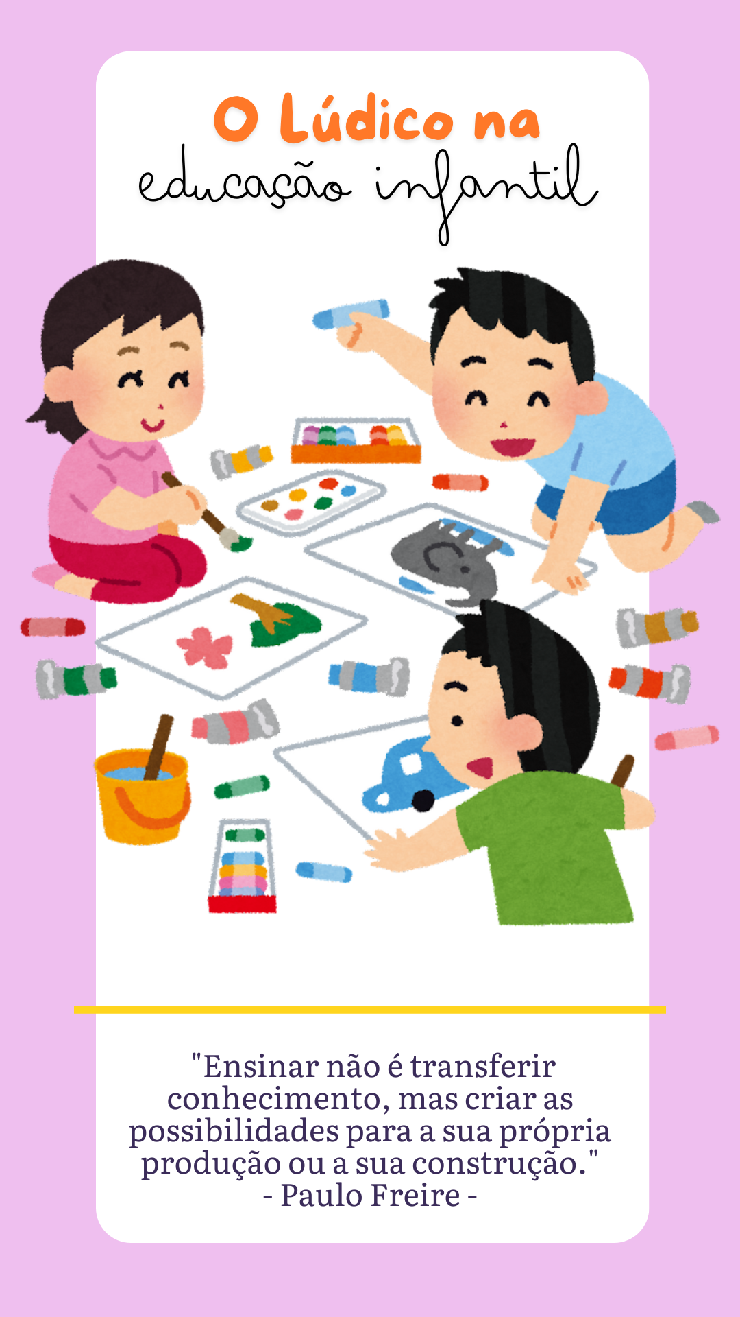 O Lúdico na Educação Infantil