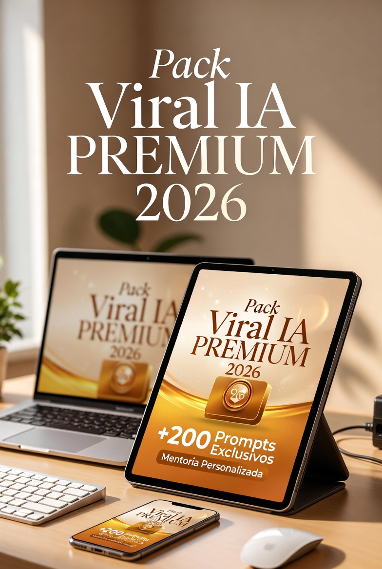 Pack Viral IA Premium 2026 | +200 Prompts Exclusivos + Templates Avançados + Mentoria Personalizada