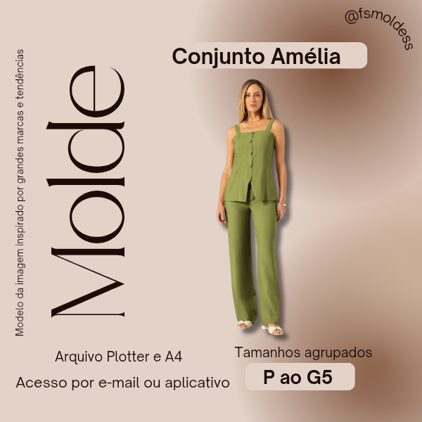 Molde conjunto Amélia