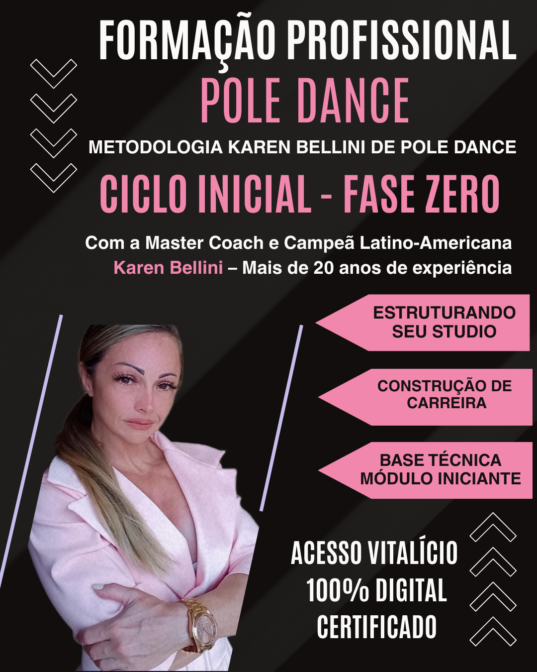 Formação Profissional para Instrutores de Pole Dance - Ciclo Inicial - Fase Zero
