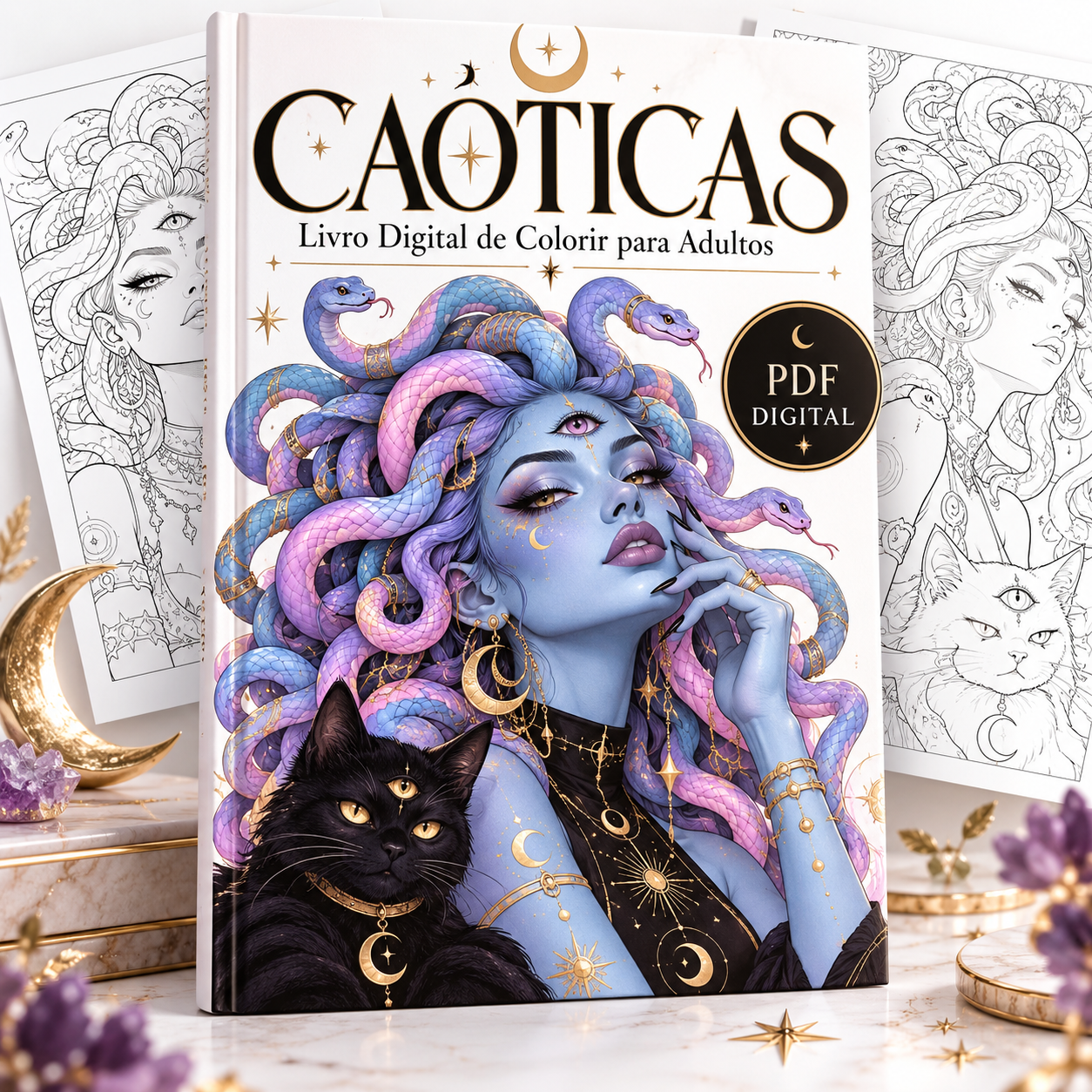 CAÓTICAS Livro Digital de Colorir
