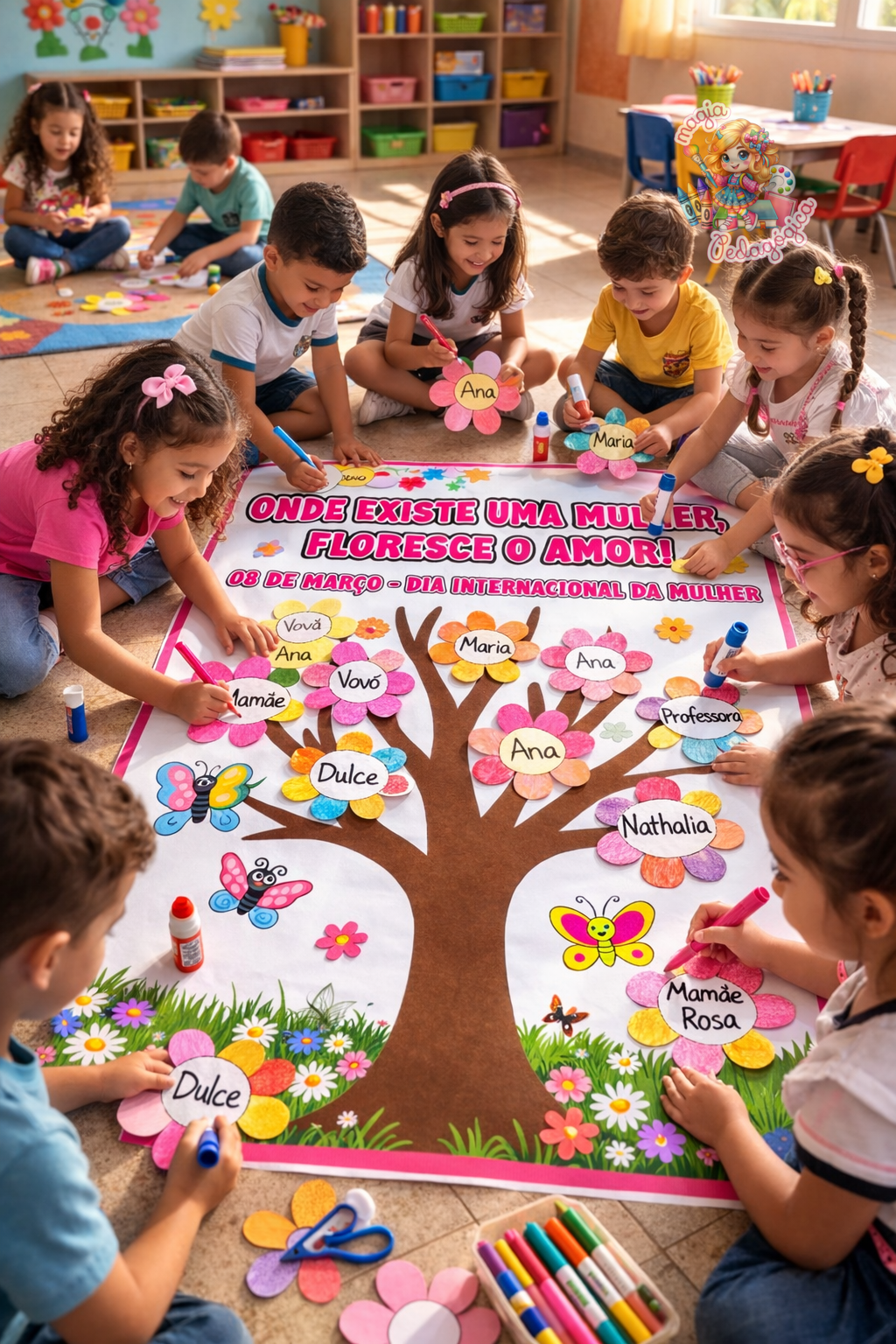🌸✨ PAINEL DIA INTERNACIONAL DA MULHER ✨🌸 - MAGIA PEDAGÓGICA