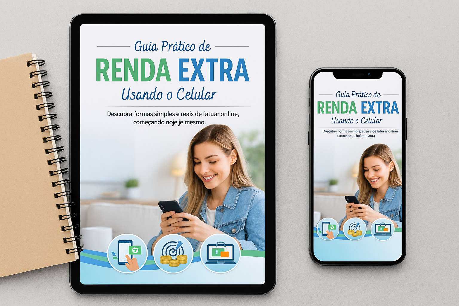 Guia Prático de Renda Extra Usando o Celular - ILA SOUSA | Hotmart