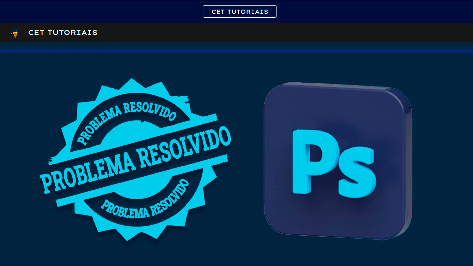 Curso Profissional de Photoshop "Problema resolvido"