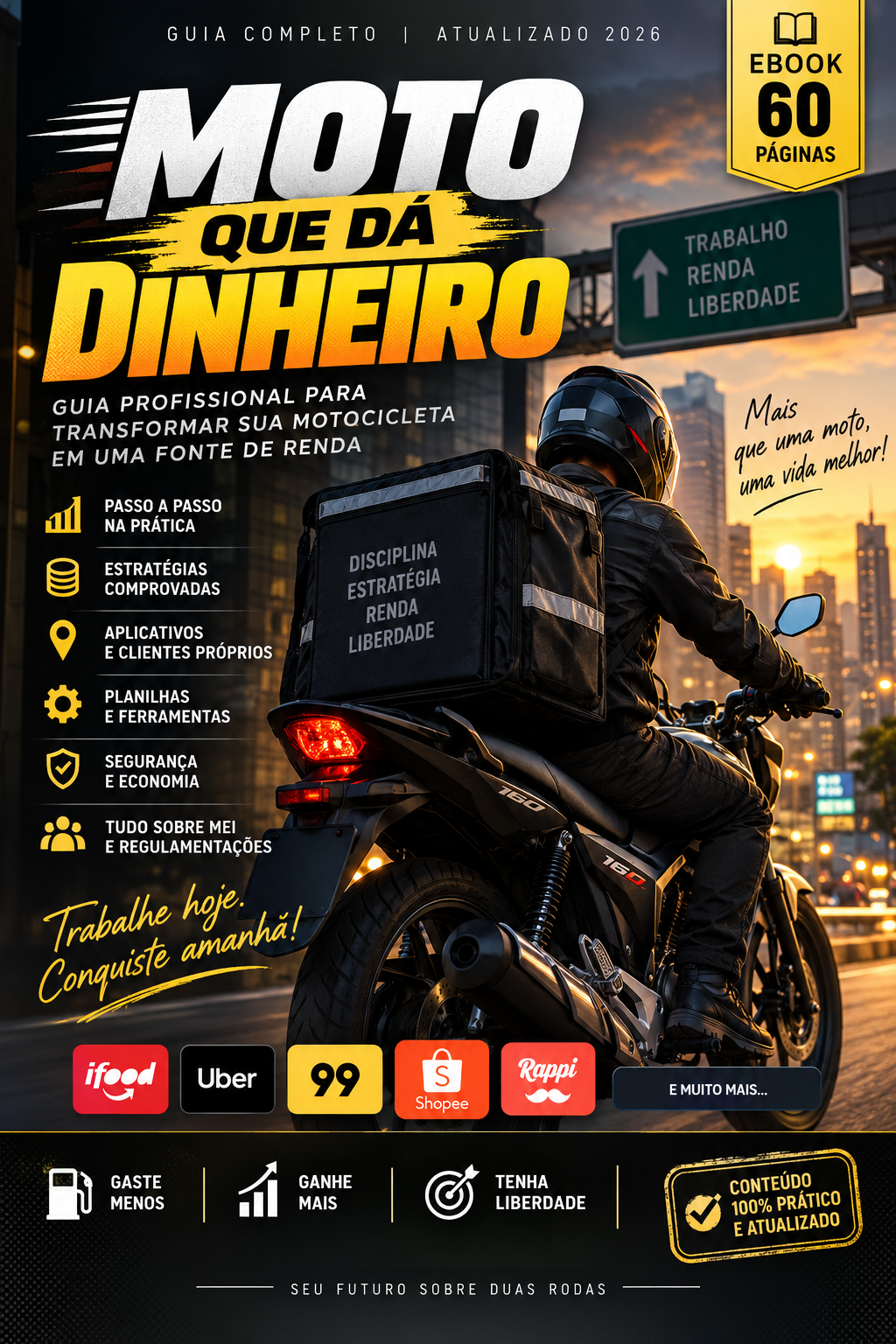Capa do E-book Moto Que Dá Dinheiro
